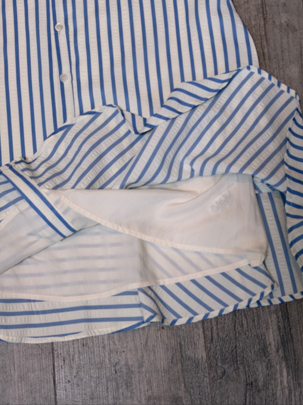 entro Striped Animal Print Drop Waist Button Front Mini Dress NWT - Picture 7 of 11